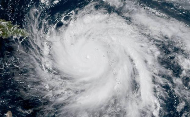 Imagen del huracán María captada por satélite. 
