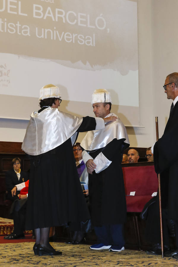 Miquel Barceló y Calvo Serraller, Honoris Causa por la Universidad de Salamanca