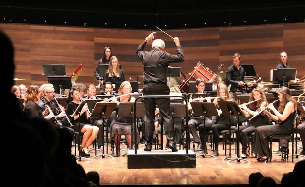 Momento del concierto en el Auditorio de León. 