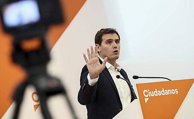 El presidente de Ciudadanos, Albert Rivera. 
