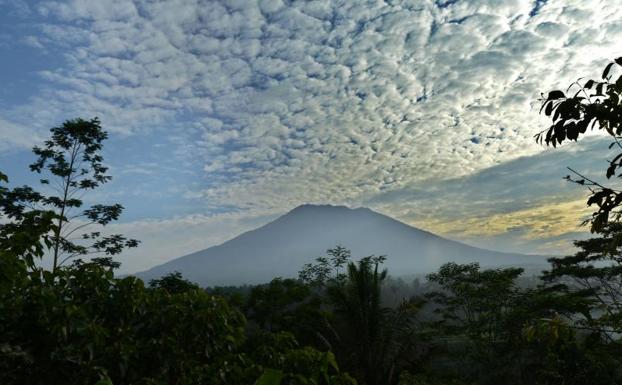 Una imagen del volcán.