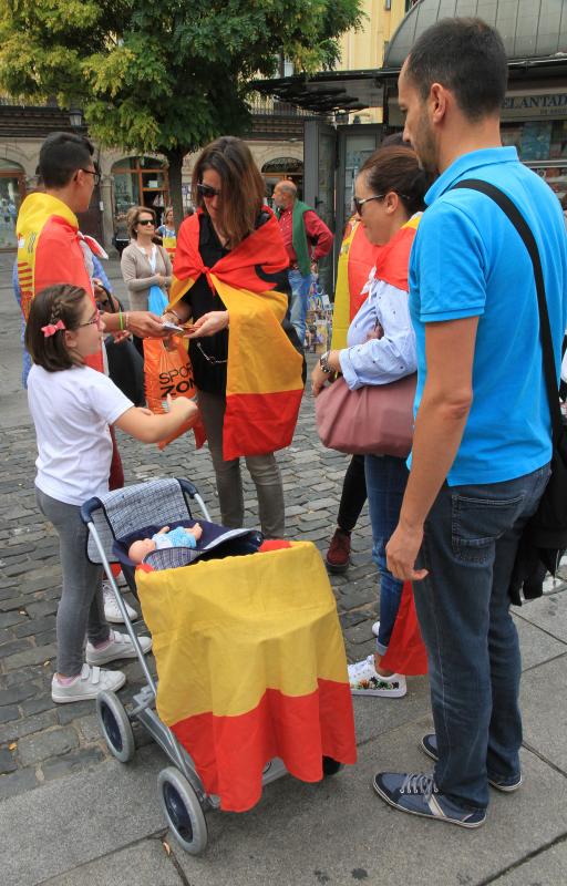 Concentración en Segovia por la unidad de España