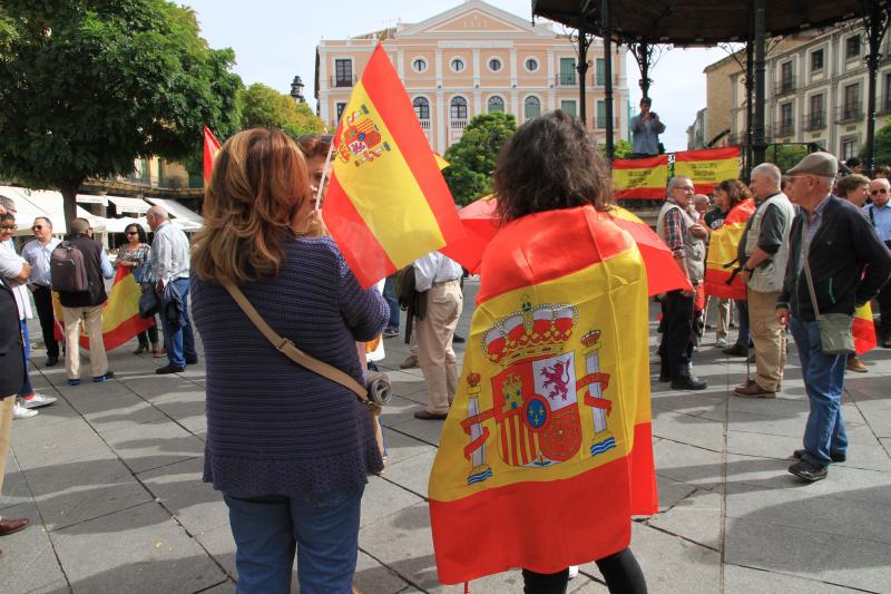 Concentración en Segovia por la unidad de España