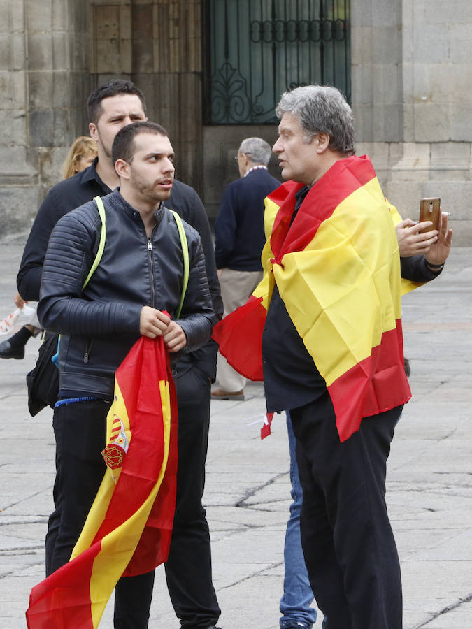 Concentración en Salamanca contra el referéndum de Cataluña 