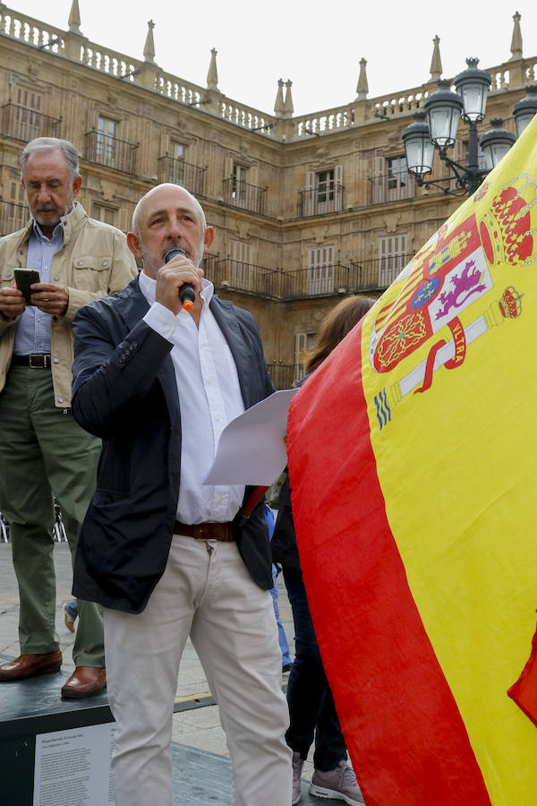 Concentración en Salamanca contra el referéndum de Cataluña 