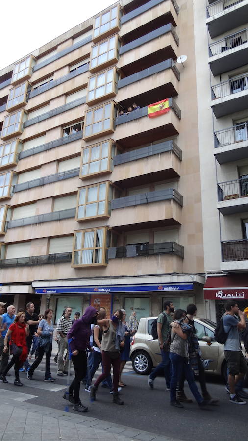 Manifestación en Valladolid por el derecho a decidir en Cataluña