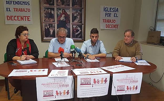 Presentación de las actividades de la Iglesia por el Trabajo Decente.