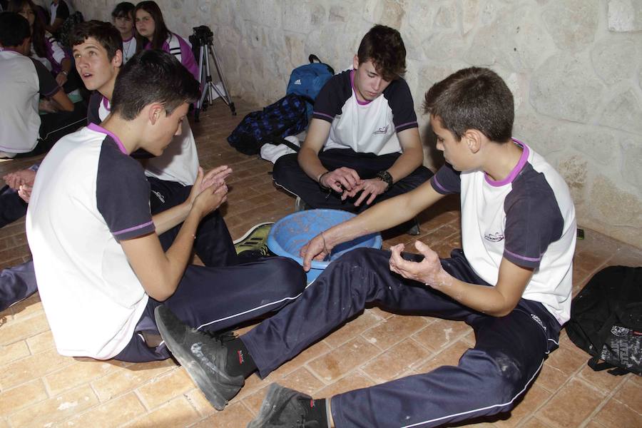 Durante la entrega de los galardones, los estudiantes participaron en distintas actividades de recreo y didácticas en un viñedo del grupo bodeguero familiar Emilio Moro, organizador del certamen