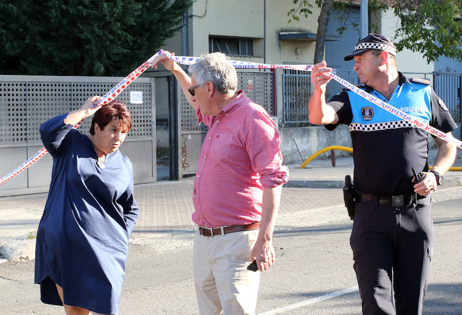 La nave afectada pertenece a la empresa Hijos De Plácido Hernández situada en el polígono de El Cerro de la capital segoviana