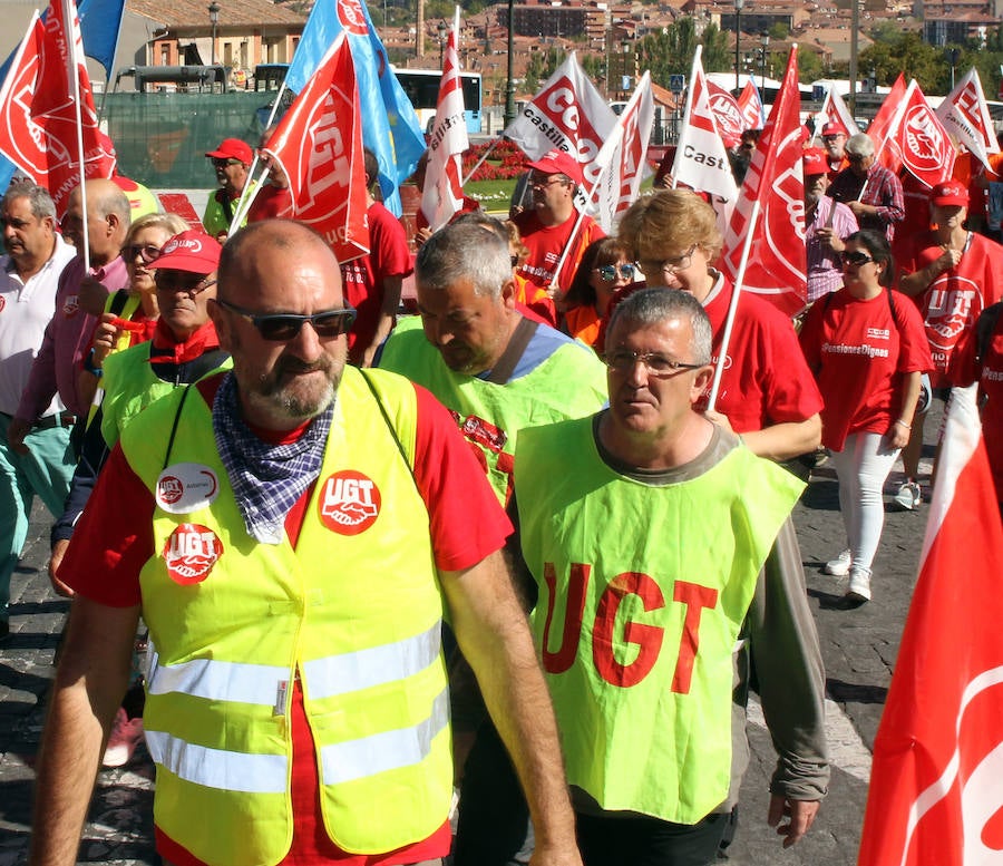 Marcha por las pensiones en Segovia