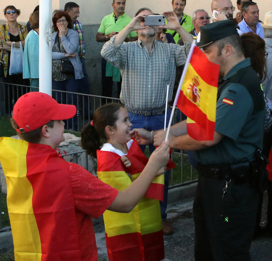 Concentración en apoyo a la Guardia Civil en Segovia