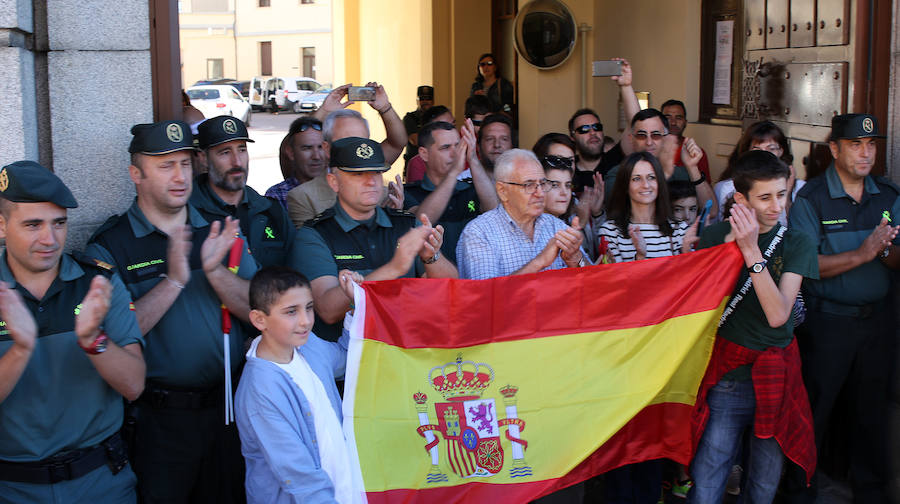 Concentración en apoyo a la Guardia Civil en Segovia