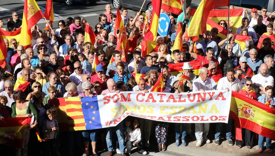 Concentración en apoyo a la Guardia Civil en Segovia