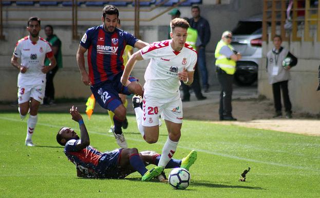 Señé, en el partido ante el Huesca.