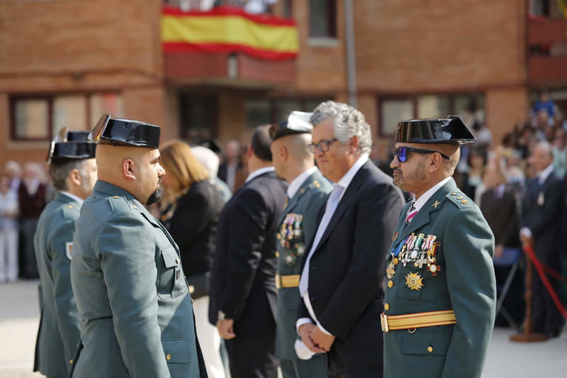 Desfile de la Guardia Civil en la Comandancia de Palencia