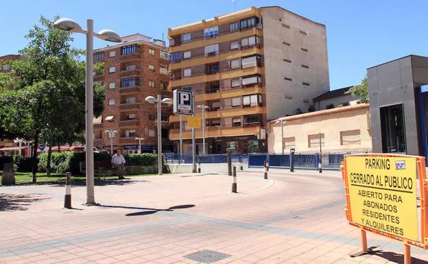 Exterior del estacionamiento subterráneo de José Zorrilla. 