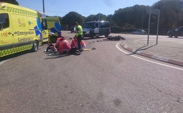 La N-122, en su entrada en Valladolid, el tramo más peligroso de España