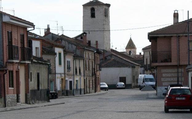 Una calle de Fuentepelayo. 