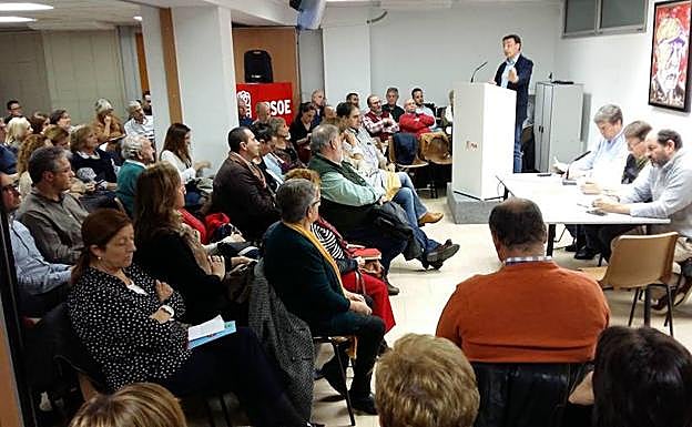 Imagen de una reunión del comité provincial del PSOE.