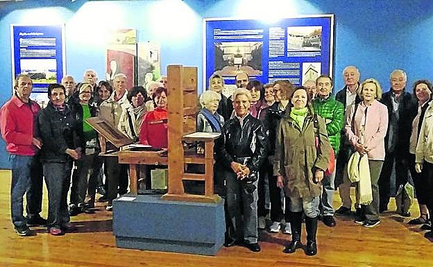 Un momento de la visita. 