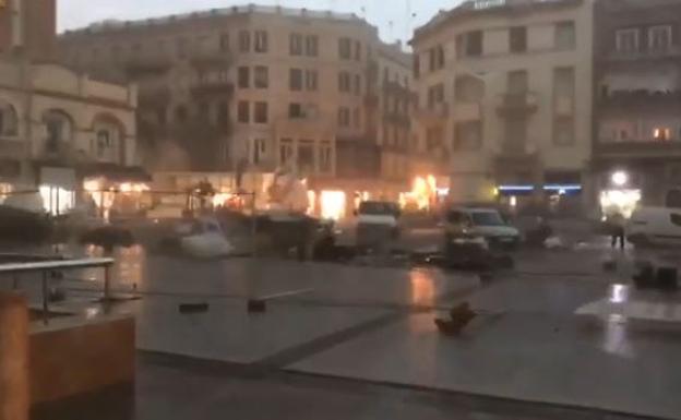 Caos en Tarragona tras el paso de un tornado