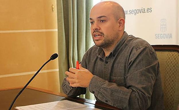 Ángel Galindo, portavoz de IU en el Ayuntamiento de Segovia.