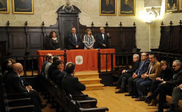 Acto de toma de posesión de Laura Palacio. 