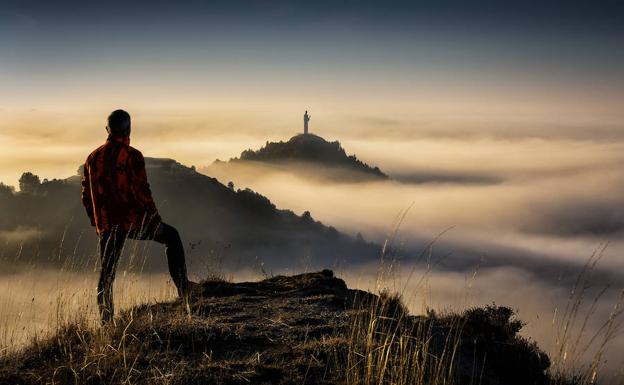'Caminando por las nubes', foto ganadora. 