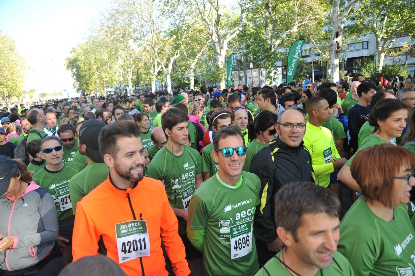 Miles de vallisoletanos se han vestido hoy de verde para salir a la calle en una marcha histórica