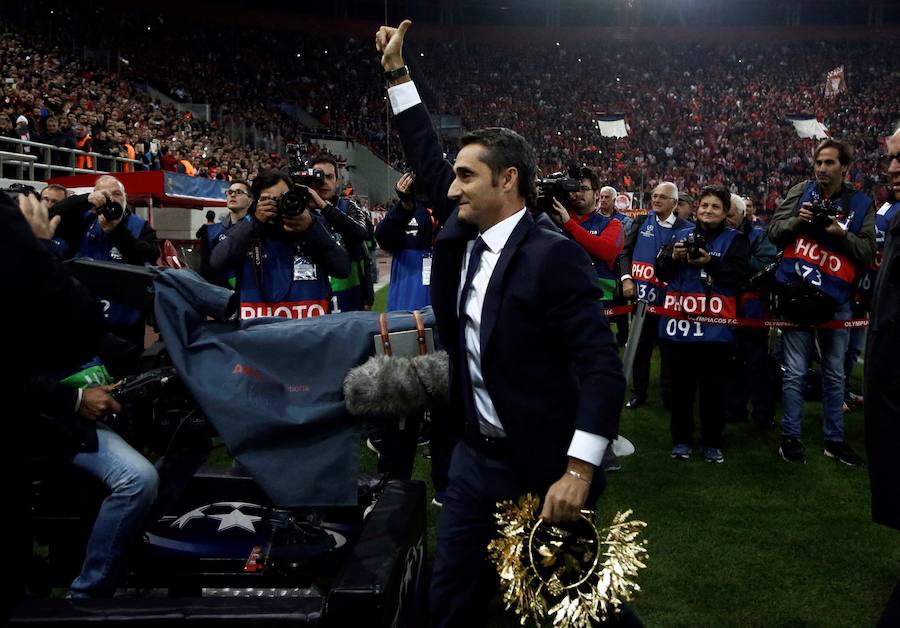 El FC Barcelona tratará de asaltar el Pireo griego y sellar su pase a octavos de final. Ernesto Valverde tendrá un encuentro especial ya que se enfrenta a su exequipo.