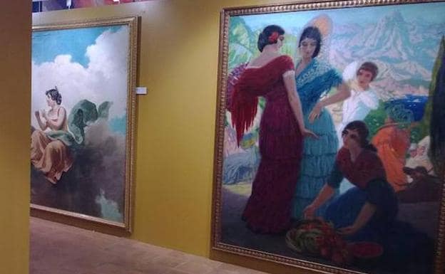 Obras del museo de Félix Cañada en Aranda de Duero, uno de los donantes de la exposición