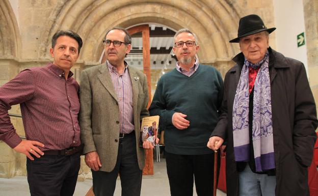 Desde la izquierda, Mariano Carabias, Ignacio Sanz, Amando Carabias y Jesús González de la Torre, en la presentación del libro. 