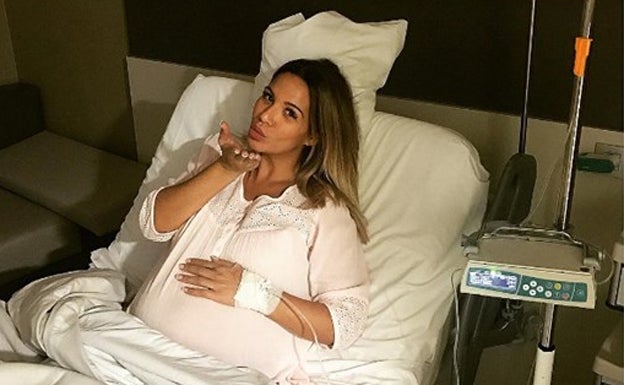 Tamara Gorro, ingresada en el hospital. 