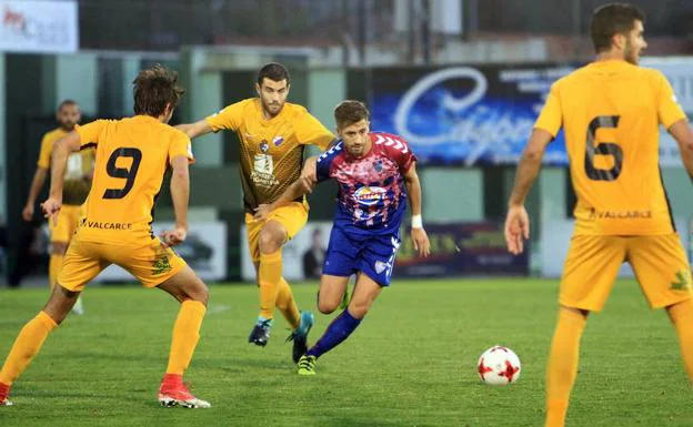 Dani Calleja, en el partido de la Segoviana frente a la Ponferradina.