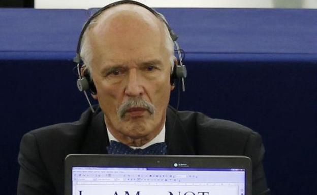 El eurodiputado polaco Janusz Korwin-Mikke.