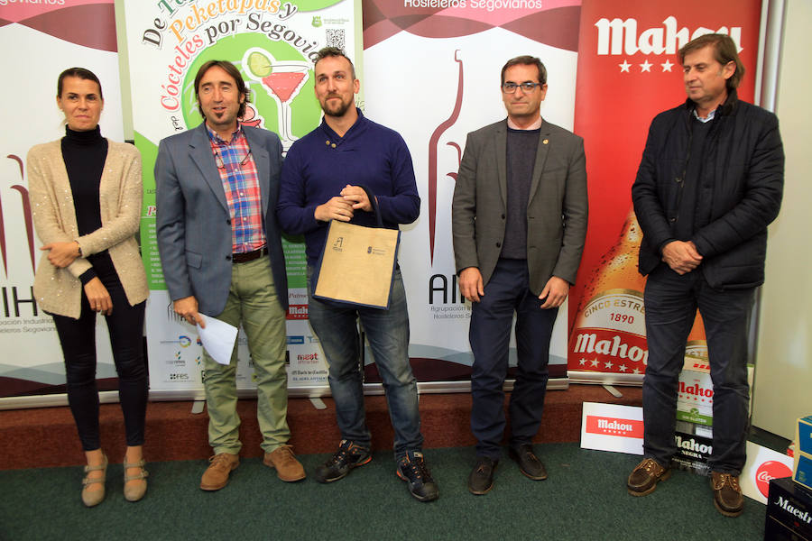 Entrega de los premios de los concursos de tapas, Peketapas y De Cócteles por Segovia