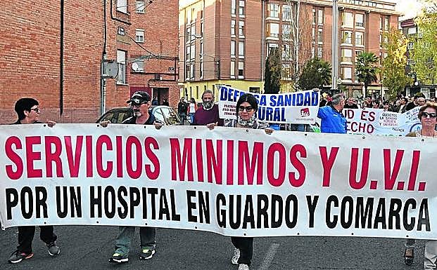 Manifestación en Guardo, el pasado 28 de octubre. 