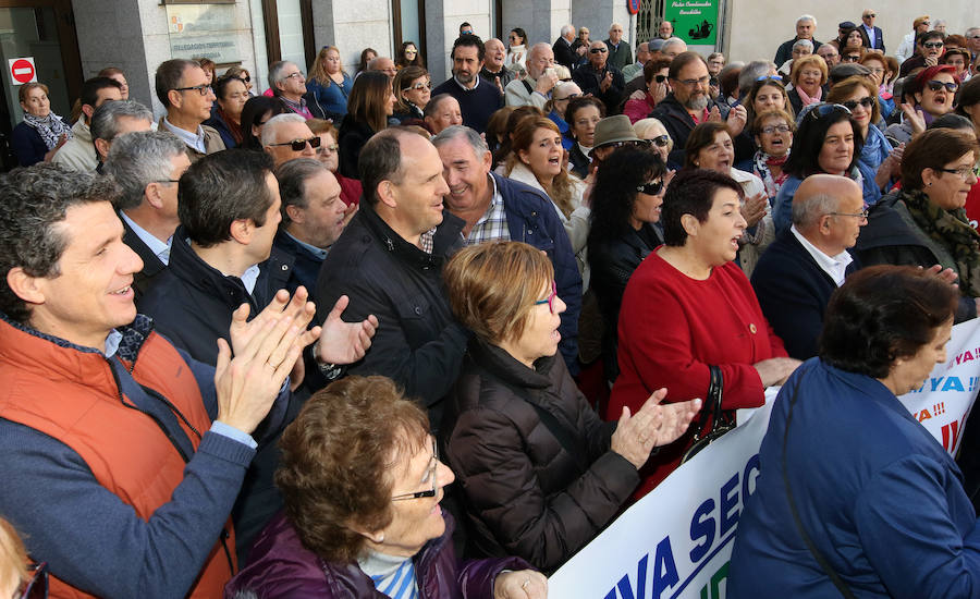 Protesta para reclamar un centro de salud en Nueva Segovia