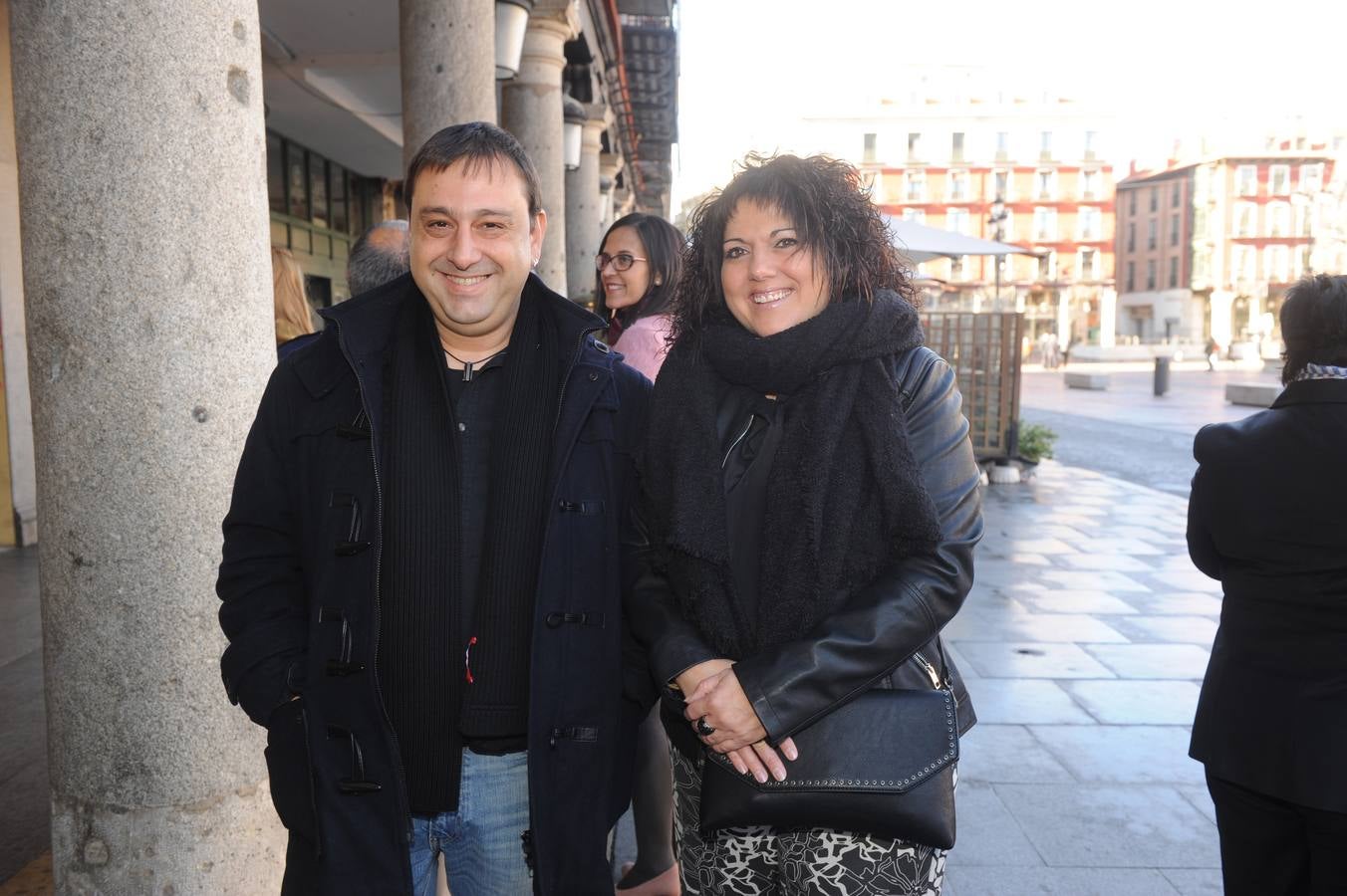 El alcalde de Castronuño, Enrique Seoane, con su pareja, Rosana de Castro. 