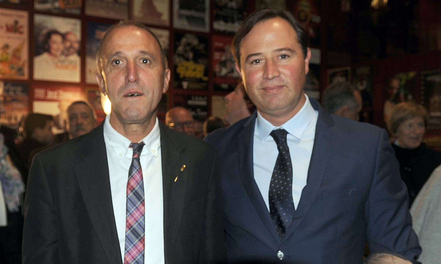 José Arenal, alcalde de San Miguel del Arroyo, y Máximo Gómez, alcalde de Carpio del Campo.