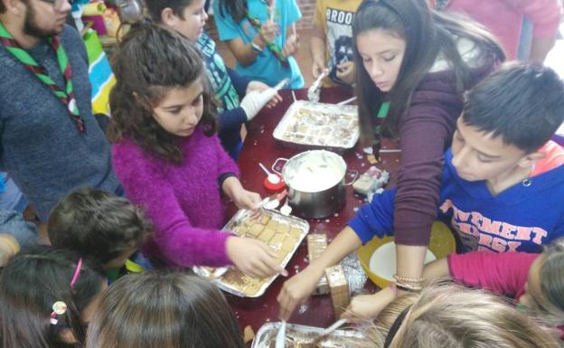 Uno de los talleres de cocina celebrado ayer.