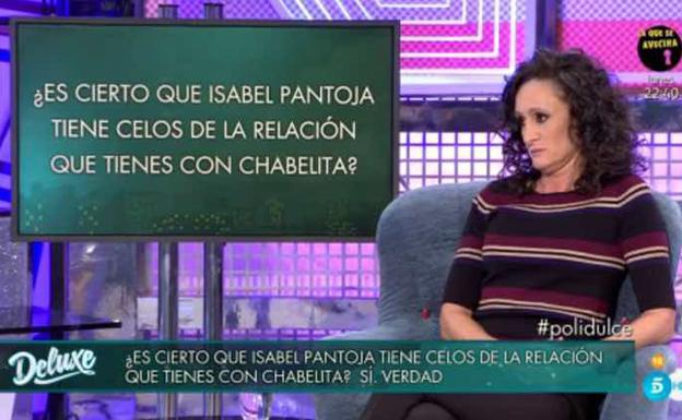 Dulce durante su entrevista en 'Sábado Deluxe'. 