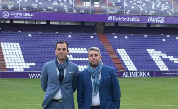 José Manuel y Luis Miguel, en el estadio Zorrilla.