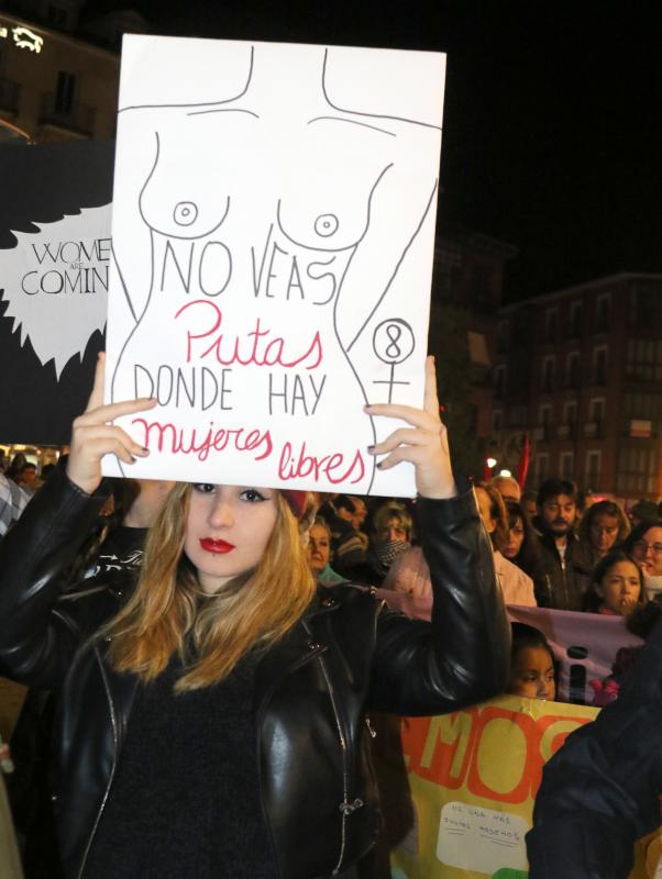 Manifestación en Valladolid contra la violencia de género