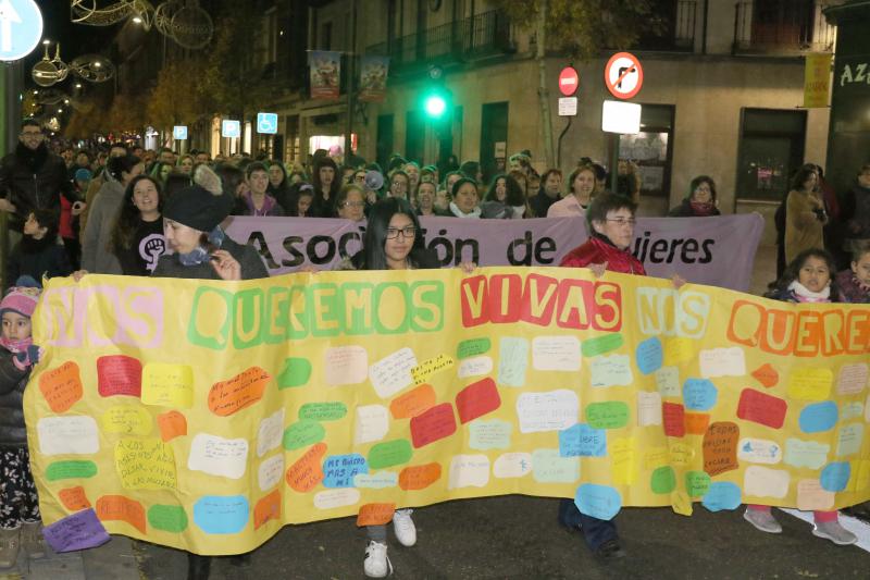 Manifestación en Valladolid contra la violencia de género