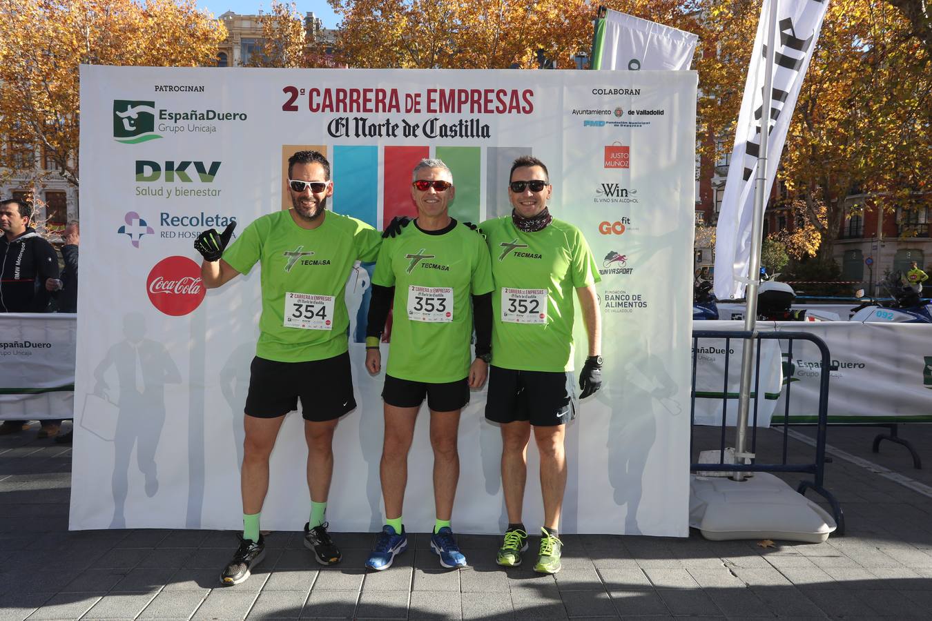 Photocall y salida de la II Carrera de Empresas de El Norte de Castilla