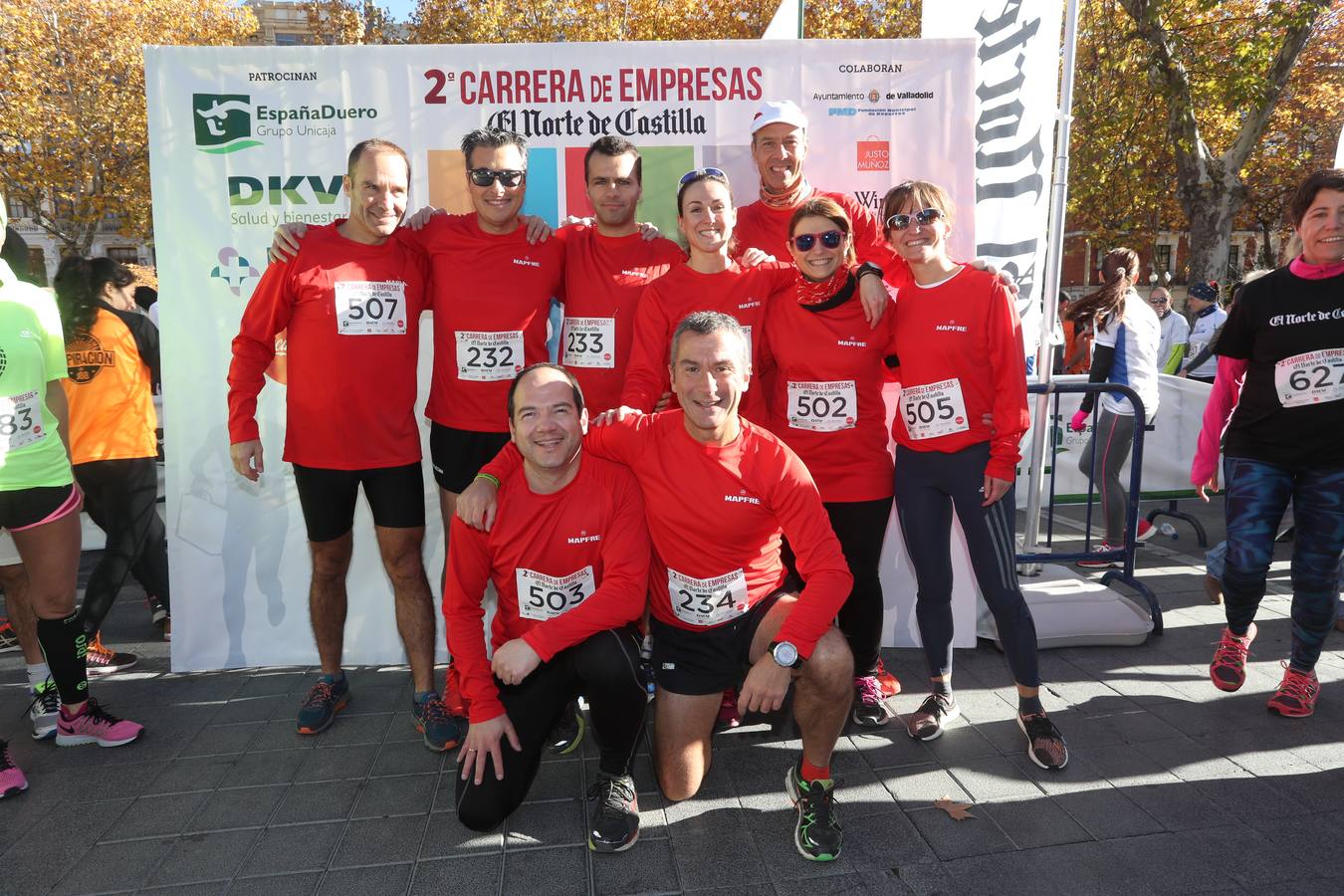 Photocall y salida de la II Carrera de Empresas de El Norte de Castilla