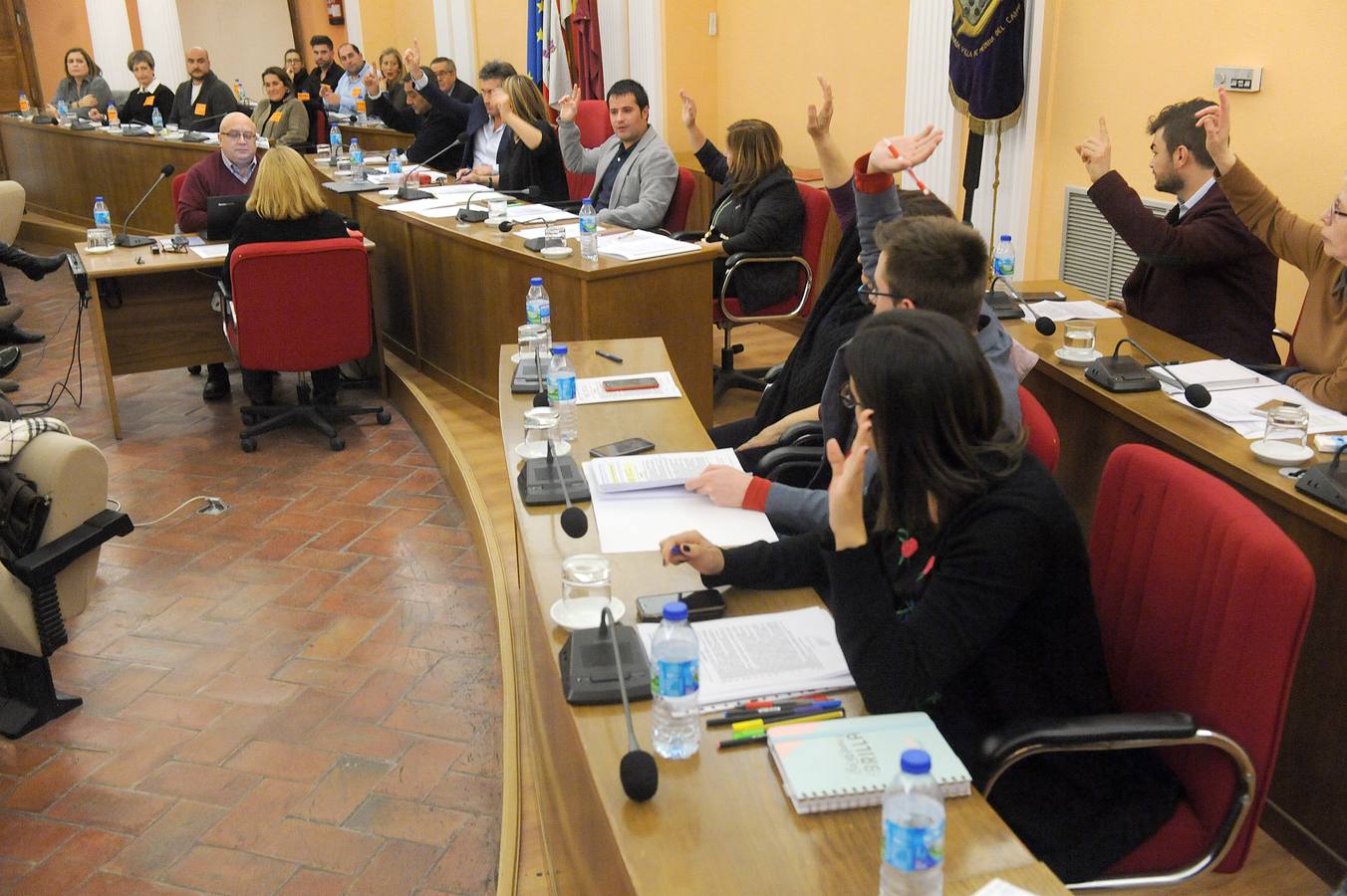 El pleno aprobó, con los votos a favor del PSOE y Gana Medina,el rescate del servicio de recogida de residuos sólidos urbanos