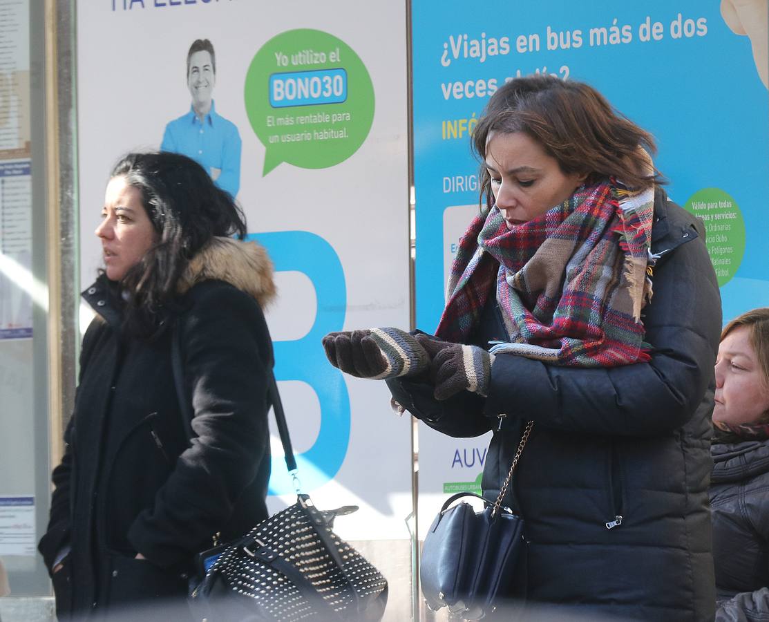 Jornada de frío en Valladolid