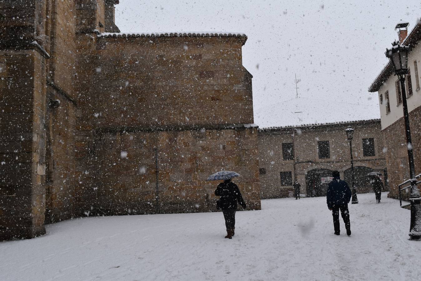 Nieve en Aguilar de Campoo